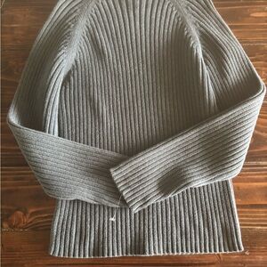 Banana Republic Ribbed Crew Sweater in Charcoal
